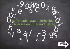 Vorschau - Präsentationen/Tafelbilder - Allerheiligen, Allerseelen, Reformationstag, Buß-und Bettag - Wissenskartei Herbst - Seite 3