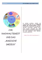 Vorschau - Arbeitsblätter - CSR, Nachhaltigkeit und das magische Dreieck - Deckblatt