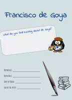 Aperçu - Feuilles d'exercices - Francisco de Goya - Feuille de travail anglais - Page de couverture