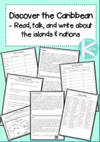 Vorschau - Stationenlernen - Caribbean Islands - Read, Write, Talk - Karibik Paket - Deckblatt
