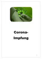 Vorschau - Arbeitsblätter - Corona-Impfung Portfolio - Seite 1