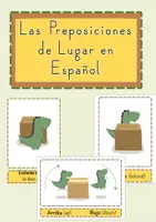 Vista previa - Hojas de trabajo - Las Preposiciones de Lugar en Español - Portada