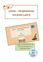 Vorschau - Aufgabenkarten - Löcher - die Geheimnisse von Green Lake Teil II Fragen mit Lösungen - Deckblatt