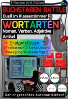 Vorschau - Stundenentwürfe - Buchstaben Battle - Wortarten (Nomen, Verben, Adjektive, Artikel) - Deckblatt