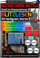 Vorschau - Spiele - Buchstaben Battle - Blitzlesen (50 häufigsten Wörter der deutschen Sprache) - Deckblatt