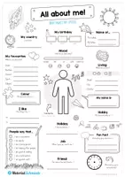 Vorschau - Arbeitsblätter - Steckbrief: All about me (Englisch) - für Jungs - Seite 3