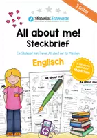 Vorschau - Arbeitsblätter - Steckbrief: All about me (Englisch) - für Mädchen - Deckblatt