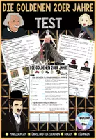 Vorschau - Arbeitsblätter - Die Goldenen Zwanziger Jahre Test - Quiz - Arbeitsblätter (Weimarer Republik) - Deckblatt