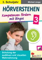 Vorschau - Fördermaterial/Inklusion - Hörverstehen Klasse 3 mit Bingo | Deutsch Grundschule Klasse 3 | Zuhören, Sinnerfassung, Inklusion, Differenzierung, Niveaustufen, Kopiervorlagen, Vertretungsstunden - Deckblatt