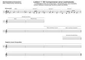 Vorschau - Arbeitsblätter - Wir komponieren ein Lied - Lektion 1 - Seite 3