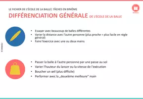 Aperçu - Préparation de séance / Séance complète - Le fichier de l'école de la balle 2 - Tâches en binôme - Page 3