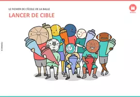 Aperçu - Préparation de séance / Séance complète - Le fichier de l'école de la balle 3 - Lancer de Cible - Page 1