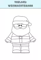 Vorschau - Arbeitsblätter - Lese-Mal-Aufgabe: Weihnachtsmann - Seite 1
