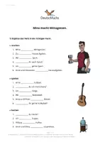Aperçu - Feuilles d'exercices - Deutschfuchs A1 - 17 - Mina macht Mittagessen. - Page de couverture