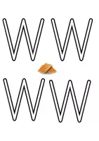 Vorschau - Arbeitsblätter - W und w schreiben und nachfahren - Seite 1