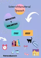 Vorschau - Arbeitsblätter - Indicativo y Subjuntivo en Español - Deckblatt