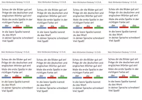 Vista previa - Unidades / Secuencias / Situaciones de Aprendizaje - Mini Léxico "Kleidung" en Alemán e Inglés - página 1
