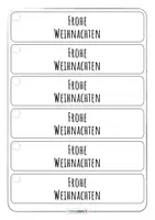 Vorschau - Mal- und Bastelvorlagen - Lesezeichen basteln Geschenkanhänger basteln • mit Sticker • Weihnachten Winter Ferien - Seite 3
