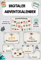 Vorschau - Arbeitsblätter - Digitaler/Interaktiver Adventskalender + AB´s + Ideensammlung - Deckblatt