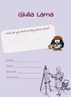 Aperçu - Feuilles d'exercices - Giulia Lama - Feuille de travail anglais - Page de couverture