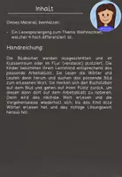 Vorschau - Arbeitsblätter - Lesespaziergang Weihnachten (Kl. 1/2) - Seite 1