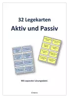 Vorschau - Spiele - 32 Legekarten: Aktiv und Passiv - Deckblatt