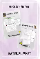 Vorschau - Arbeitsblätter - Reported Speech / Indirect Speech Materialpaket - Deckblatt