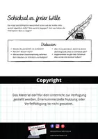 Vorschau - Arbeitsblätter - Schicksal vs freier Wille - Diskussion - Seite 1