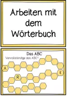 Vorschau - Stationenlernen - Wörterbuch & ABC Übungskarteikarten - Seite 1