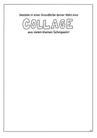 Vorschau - Arbeitsblätter - AB Farbcollage - Deckblatt