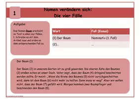 Vorschau - Stationenlernen - Nomen 4 Fälle Wortarten Übungsheft Karteikarten Aufgaben Klasse 4 - 6 - Seite 3