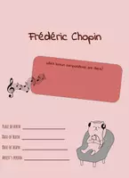 Aperçu - Feuilles d'exercices - Frédéric Chopin - Feuille de travail anglais - Page de couverture