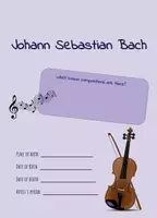 Aperçu - Cliparts/Visuels - Johann Sebastian Bach - Feuille de travail anglais - Page de couverture