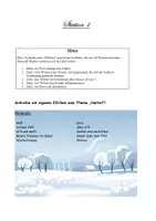 Vorschau - Stationenlernen - Stationenarbeit Wintergedichte selbsterklärend - Seite 1