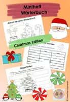 Vorschau - Arbeitsblätter - Miniheft Wörterbuch Weihnachten, Klasse 2 - Deckblatt