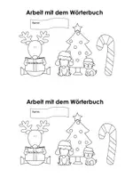 Vorschau - Arbeitsblätter - Miniheft Wörterbuch Weihnachten, Klasse 2 - Seite 2