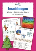 Vorschau - Stationenlernen - Winter - Leseübung - Richtig oder falsch - Plopper - Deckblatt