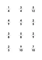 Vorschau - Spiele - Dominos / Zuordnungsspiele / Karteikarten "Darstellung von Brüchen" - Seite 1