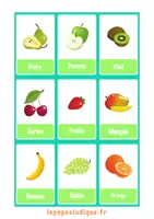 Aperçu - Apprentissages en autonomie - Imagier fruits légumes Cycle 1 - Page de couverture