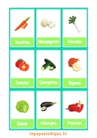 Aperçu - Apprentissages en autonomie - Imagier fruits légumes Cycle 1 - Page 1