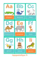 Aperçu - Apprentissages en autonomie - Abécédaire des animaux imagier - Page de couverture
