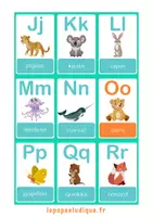 Aperçu - Apprentissages en autonomie - Abécédaire des animaux imagier - Page 2