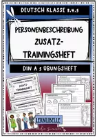 Vorschau - Unterrichtsreihen - Zusatz-Trainingsheft Personenbeschreibung - Übungsheft zur Aufsatzvorbereitung Grundschule - Deckblatt