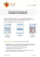 Vorschau - Spiele - Weihnachtswürfeln - ein Strategiespiel (ab Klasse 2) - Seite 1