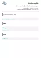 Aperçu - Cliparts/Visuels - Johann Sebastian Bach - Feuille de travail anglais - Page 1