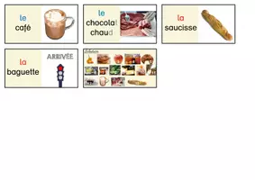 Vorschau - Stationenlernen - Französisch - Domino "Le petit-déjeuner" - Seite 3