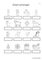 Vorschau - Arbeitsblätter - Weihnachtliche Deutschaufgaben Klasse 1/2 - Seite 1