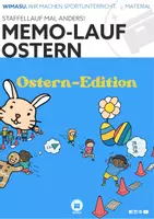 Vorschau - Spiele - Memo-Lauf für den Sportunterricht – Gedächtnis-Lauf Ostern-Edition - Deckblatt