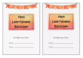 Vorschau - Stundenentwürfe - Mein Lese-Tandem-Büchchen - Seite 1