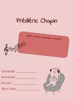 Aperçu - Feuilles d'exercices - Frédéric Chopin - Feuille de travail - Page de couverture